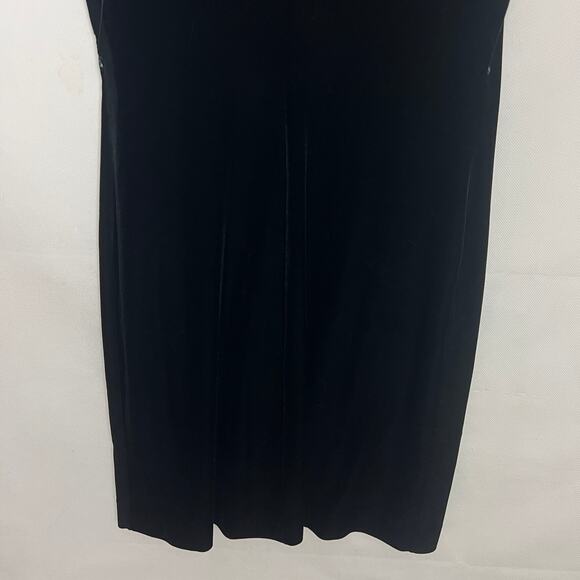 Vintage Huis Clos Dress Womens 6 Midi Stretch Y2K Gothcore Witchy Emo Whimsigoth - Picture 8 of 10